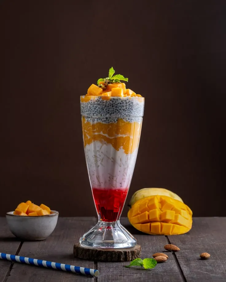 Desserts: Mango Falooda Parfait